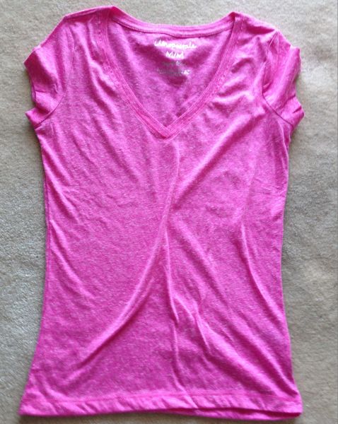 camiseta aeropostale rosa tamanho m